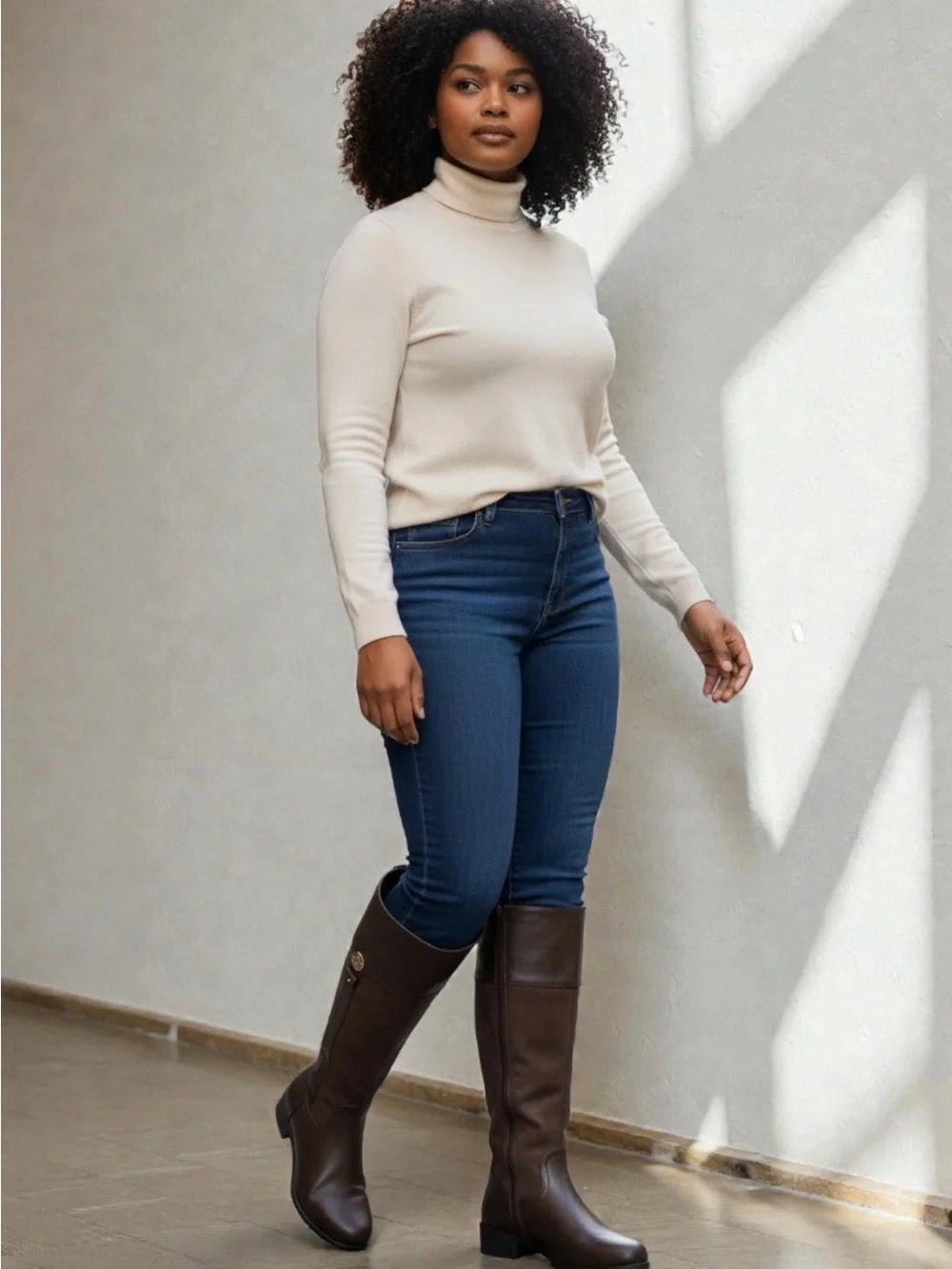 Classic Tall Brown Women's Riding Boots
